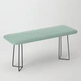 1950s Mint Green Solid Bench
