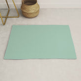 1950s Mint Green Solid Rug