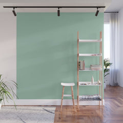 1950s Mint Green Solid Wall Mural