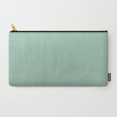 1950s Mint Green Solid Carry All Pouch