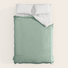1950s Mint Green Solid Duvet Cover