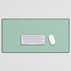 1950s Mint Green Solid Desk Mat