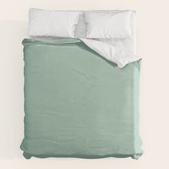 1950s Mint Green Solid Duvet Cover