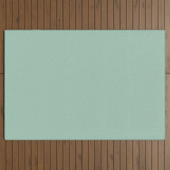 1950s Mint Green Solid Outdoor Rug