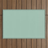 1950s Mint Green Solid Outdoor Rug