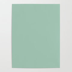1950s Mint Green Solid Poster