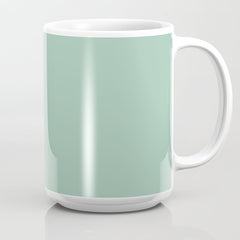 1950s Mint Green Solid Coffee Mug