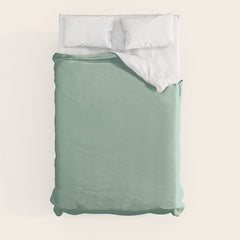 1950s Mint Green Solid Duvet Cover