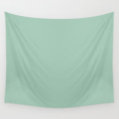 1950s Mint Green Solid Wall Tapestry