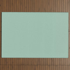 1950s Mint Green Solid Outdoor Rug