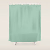 1950s Mint Green Solid Shower Curtain