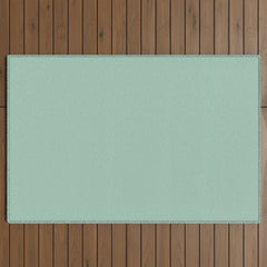 1950s Mint Green Solid Outdoor Rug