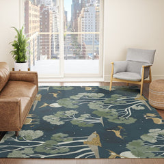 A Forest Awakens Full Moon Rug