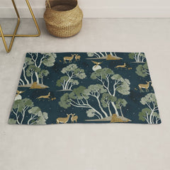 A Forest Awakens Full Moon Rug