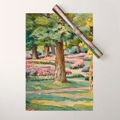 A beautiful day at the park Wrapping Paper