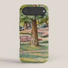 A beautiful day at the park iPhone Case