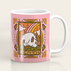 13. Death Tarot Mushroom Coffee Mug