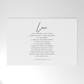 1 Corinthians 13 Love Is Patient Love Is Kind Love Never Fails Bible Verse Print Scripture Christian Welcome Mat