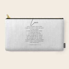 1 Corinthians 13 Love Is Patient Love Is Kind Love Never Fails Bible Verse Print Scripture Christian Carry All Pouch