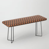 70s Flower Pattern #1 Bench