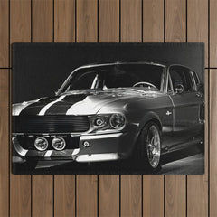 1967 Mustang Shelby GT 500 Outdoor Rug