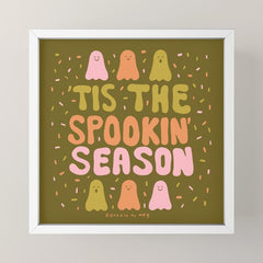 Tis the Spookin Season in Green Mini Art Print