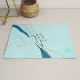 "Here's To Being Free." Rug
