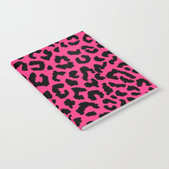 2000s leopard-black on hot pink Notebook