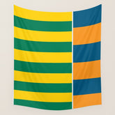 1970s Retro Stripes Wall Tapestry