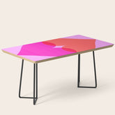 BISOU' Vibrant Minimal French Love kiss Art Coffee Table
