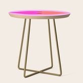 BISOU' Vibrant Minimal French Love kiss Art Side Table