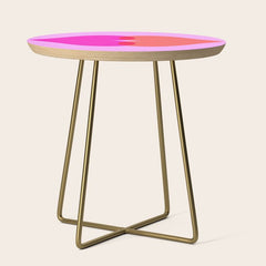 BISOU' Vibrant Minimal French Love kiss Art Side Table