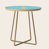 A Book Lover (blue) Side Table