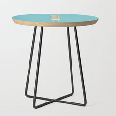 A Book Lover (blue) Side Table