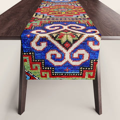 19th Century Armenian Kazak dated 1896 Table Runner