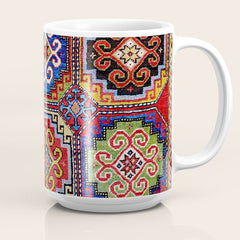 19th Century Armenian Kazak dated 1896 Coffee Mug