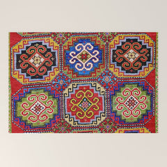 19th Century Armenian Kazak dated 1896 Welcome Mat