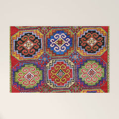 19th Century Armenian Kazak dated 1896 Welcome Mat