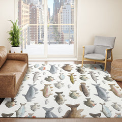 A Few Freshwater Fish Rug