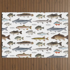 A Few Freshwater Fish Outdoor Rug