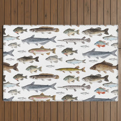 A Few Freshwater Fish Outdoor Rug