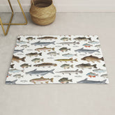 A Few Freshwater Fish Rug