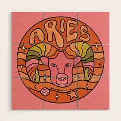 2020 Aries Wood Wall Art