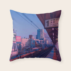 5 AM in Tokyo Throw Pillow