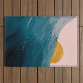 "One Wave At A Time" Outdoor Rug