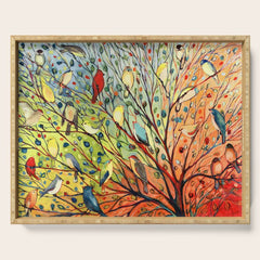 27 Birds Serving Tray