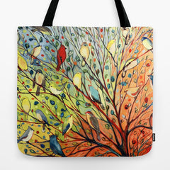27 Birds Tote Bag