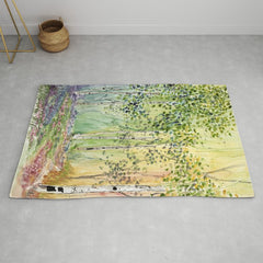 4 season watercolor collection - spring Rug