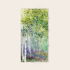 4 season watercolor collection - spring Bath Towel