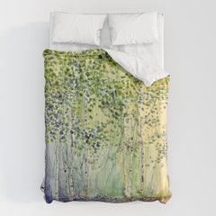 4 season watercolor collection - spring Duvet Cover